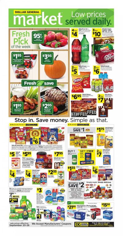 Dollar General (OK) Weekly Ad Flyer September 20 to September 26