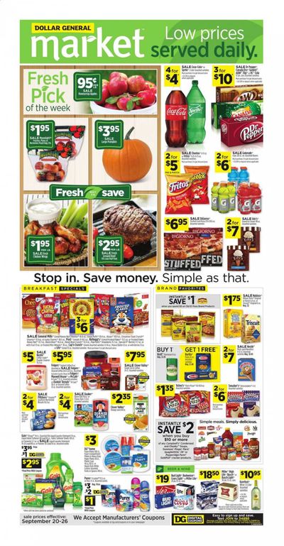 Dollar General (OH) Weekly Ad Flyer September 20 to September 26