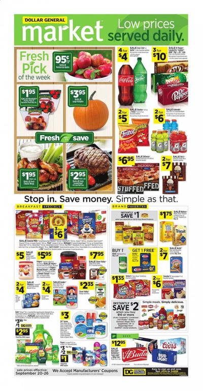 Dollar General (MS) Weekly Ad Flyer September 20 to September 26
