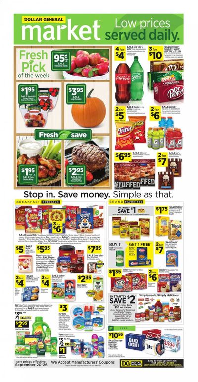 Dollar General (KY) Weekly Ad Flyer September 20 to September 26