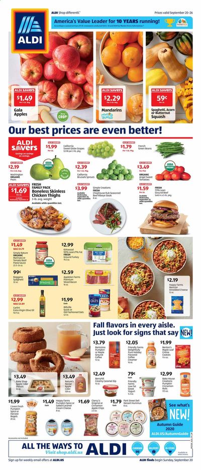 ALDI (DE, IN, NJ, NY, OH, PA) Weekly Ad Flyer September 20 to September 26