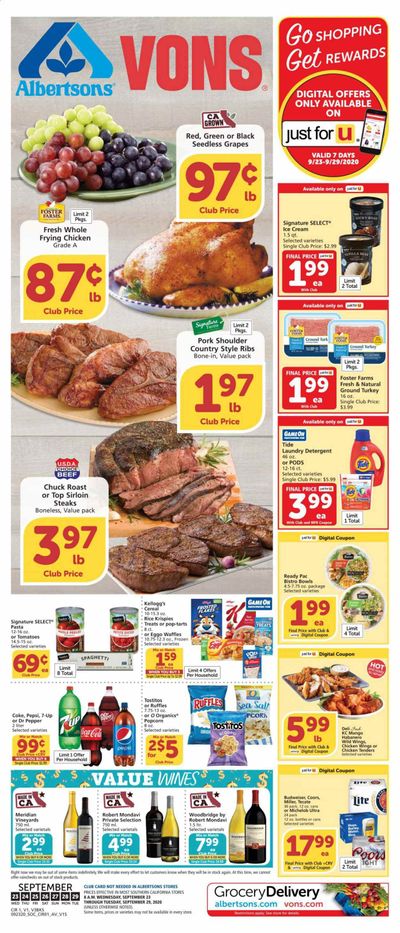 Albertsons Weekly Ad Flyer September 23 to September 29