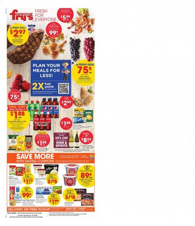 Fry’s (AZ) Weekly Ad Flyer September 23 to September 29