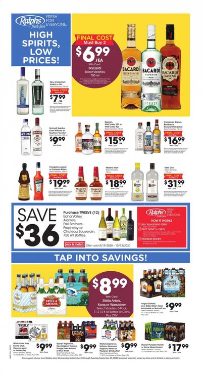 Ralphs fresh fare Weekly Ad Flyer September 23 to September 29
