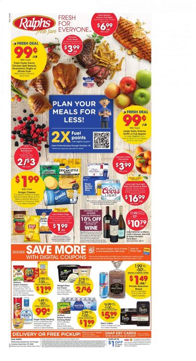 Ralphs fresh fare Weekly Ad Flyer September 23 to September 29