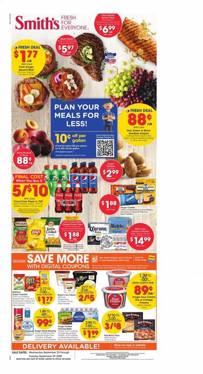 Smith's Weekly Ad Flyer September 23 to September 29