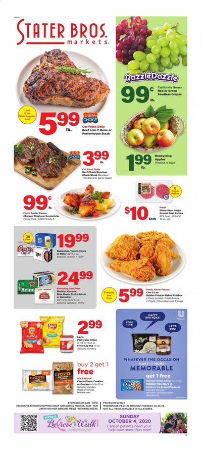 Stater Bros. Weekly Ad Flyer September 23 to September 29