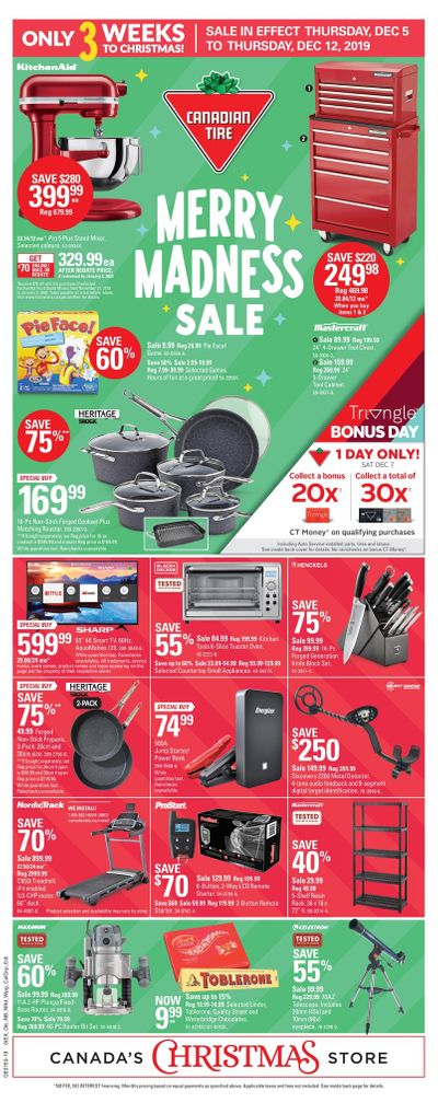 Canadian Tire (Atlantic) Merry Madness Sale Flyer December 5 to 12