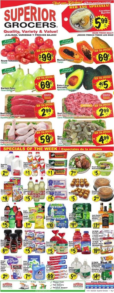 Superior Grocers Weekly Ad Flyer September 23 to September 29