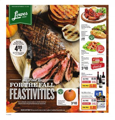 Lowes Foods Weekly Ad Flyer September 23 to September 29