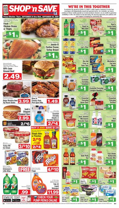 Shop ‘n Save (Pittsburgh) (MD, NY, OH, PA) Weekly Ad Flyer September 24 to September 30