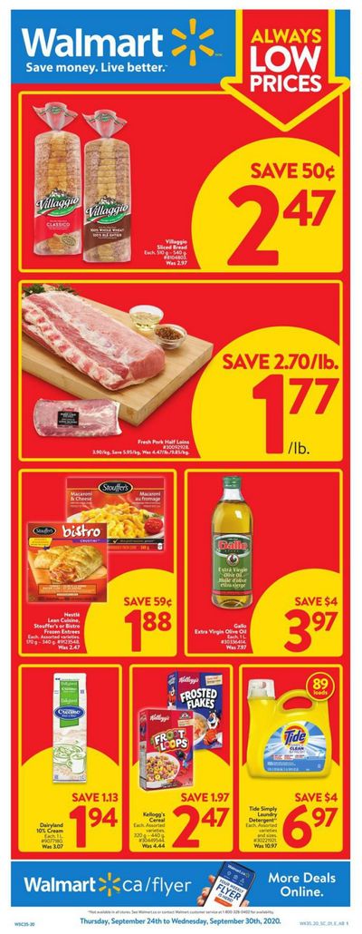 Walmart (West) Flyer September 24 to 30