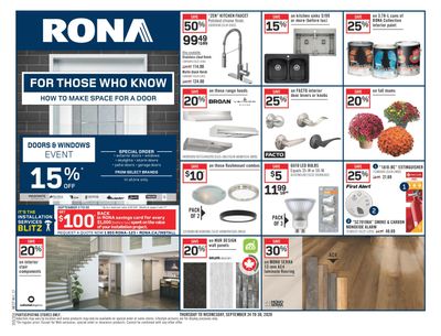 Rona (West) Flyer September 24 to 30