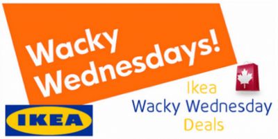 IKEA Canada Wacky Wednesday Sales and Deals for December 4