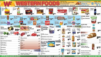Western Foods Flyer September 23 to 29