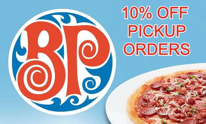 10% OFF PICKUP ORDERS at Boston Pizza 10% OFF PICKUP ORDERS at Boston Pizza