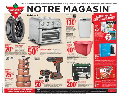 Canadian Tire (QC) Flyer September 24 to 30