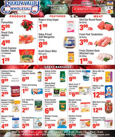 Bulkley Valley Wholesale Flyer December 5 to 11