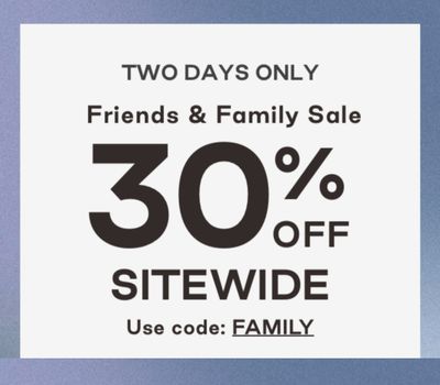 TOMS Canada Friends & Family Sale: Save 30% off Sitewide with Coupon Code!