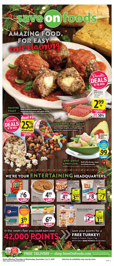 Save on Foods (SK) Flyer December 5 to 11
