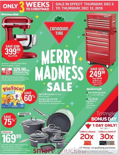 Canadian Tire Merry Madness Flyer Sale: Save up to 75% off