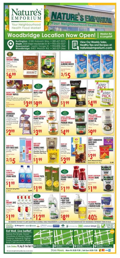 Nature's Emporium Monthly Flyer August 23 to September 15