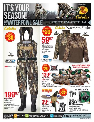 Bass Pro Shops Weekly Ad Flyer September 24 to October 14
