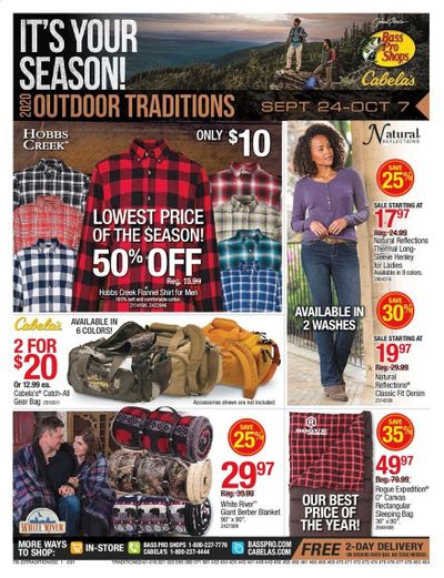 Cabela's Weekly Ad Flyer September 24 to October 7