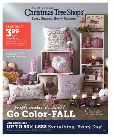 Christmas Tree Shops Weekly Ad Flyer September 24 to October 12