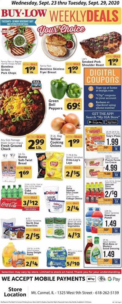 IGA Weekly Ad Flyer September 23 to September 29