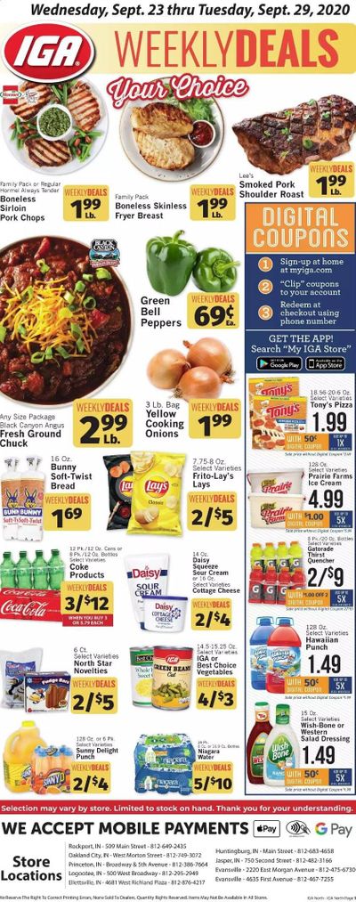 IGA Weekly Ad Flyer September 23 to September 29