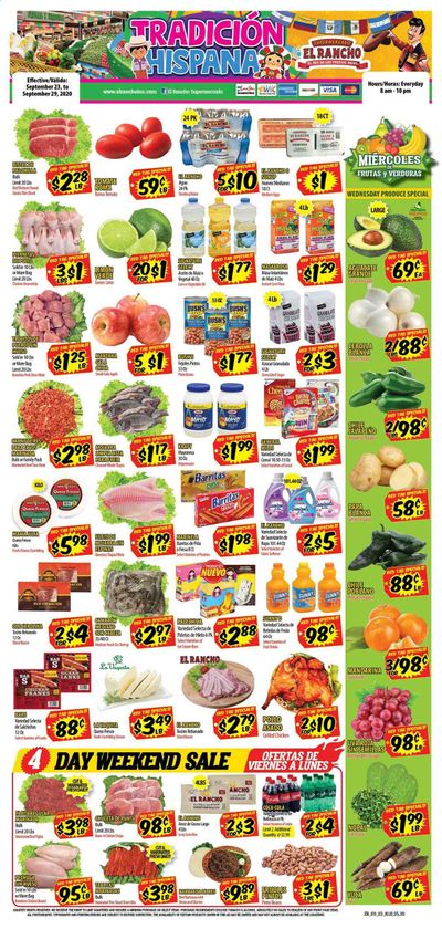 El Rancho Weekly Ad Flyer September 23 to September 29