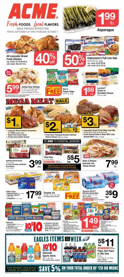 ACME Weekly Ad Flyer September 25 to October 1