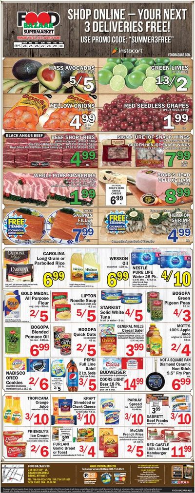 Food Bazaar Weekly Ad Flyer September 24 to September 30