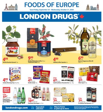 London Drugs Foods of Europe Flyer September 25 to October 21