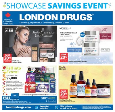London Drugs Showcase Savings Event Flyer September 25 to October 7
