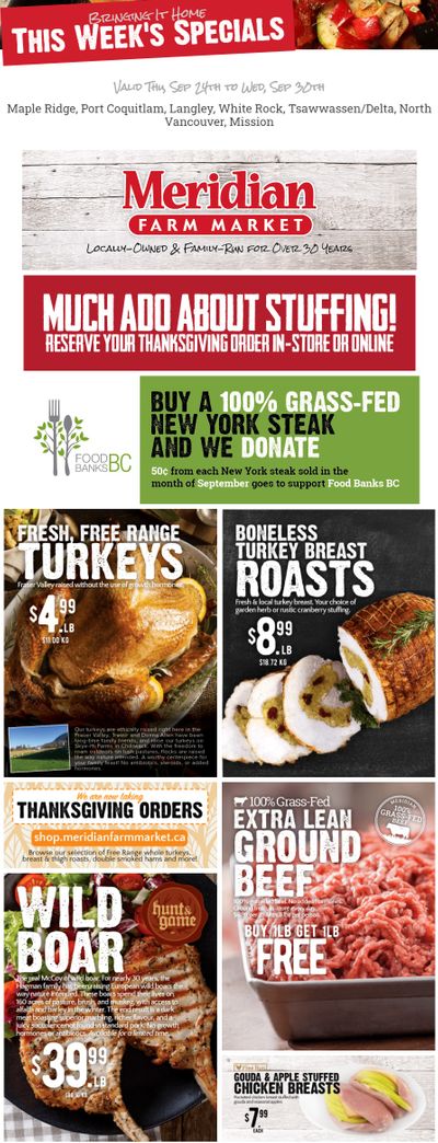 Meridian Meats and Seafood Flyer September 24 to 30
