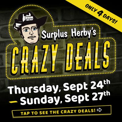 Surplus Herby's Flyer September 24 to 27
