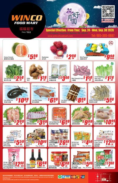 WinCo Food Mart (HWY 7) Flyer September 24 to 30