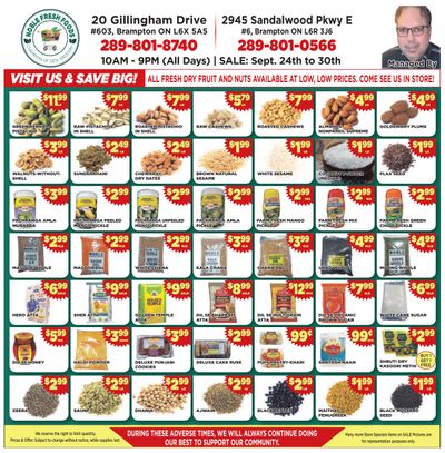 Noble Fresh Foods Flyer September 24 to 30