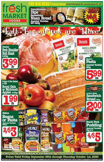 Fresh Market Foods Flyer September 25 to October 1