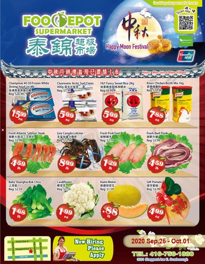 Food Depot Supermarket Flyer September 25 to October 1