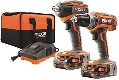 RIDGID X4 18V Lithium-Ion Cordless Hammer Drill and Impact Driver Kit (2-Tool) with (2) 1.5Ah Batteries on Sale for $219.00 at The Home Depot Canada
