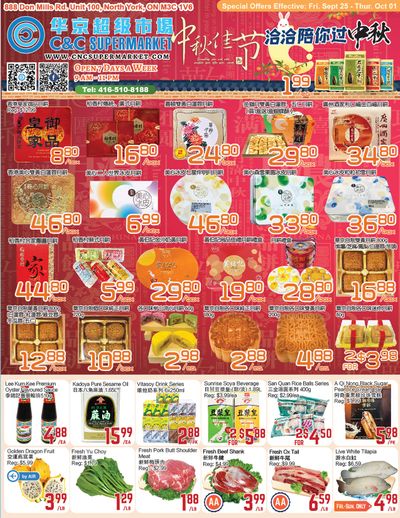 C&C Supermarket Flyer September 25 to October 1