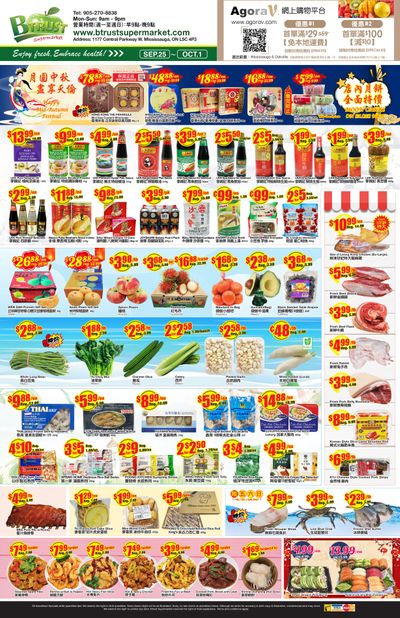 Btrust Supermarket (Mississauga) Flyer September 25 to October 1