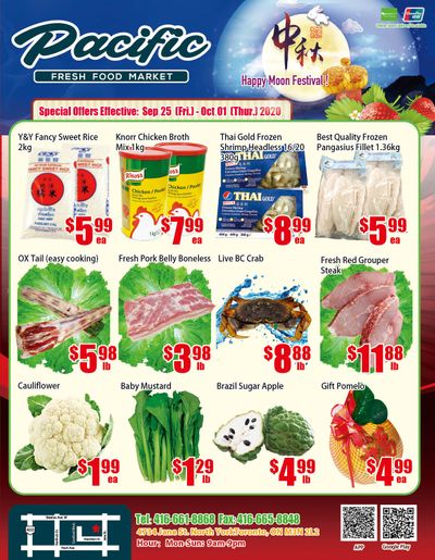 Pacific Fresh Food Market (North York) Flyer September 25 to October 1
