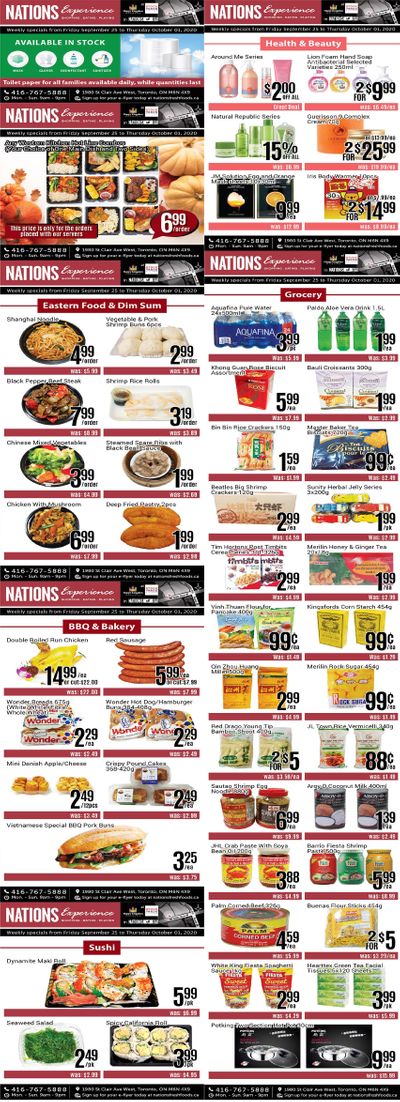 Nations Fresh Foods (Toronto) Flyer September 25 to October 1