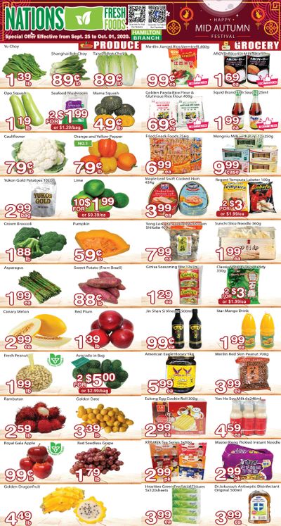 Nations Fresh Foods (Hamilton) Flyer September 25 to October 1