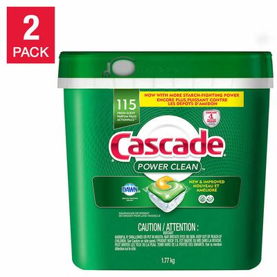 Cascade Power Clean Dishwasher Detergent, 2-pack on Sale for $ 37.59 (Save $ 8.40) at Costco Canada