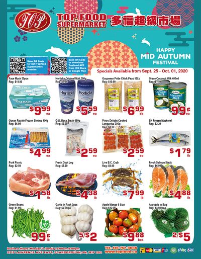 Top Food Supermarket Flyer September 25 to October 1